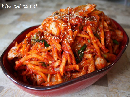 Cách làm kim chi cà rốt với củ cải Hàn Quốc ngay tại nhà